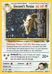 Giovanni's Persian - 8/132 - Holo Rare - Unlimited Edition